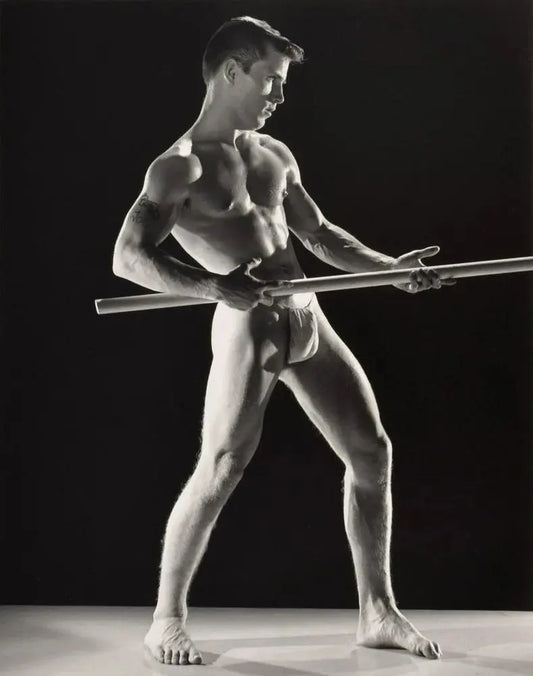 {{ product_title }} Fine Art Print | {{ product_vendor }} Jakero77 Bruce Bellas of LA Joe Dallesandro Vintage Homoerotic - 17" x 22" Fine Art Print - 1834 Art Print  Jakero77