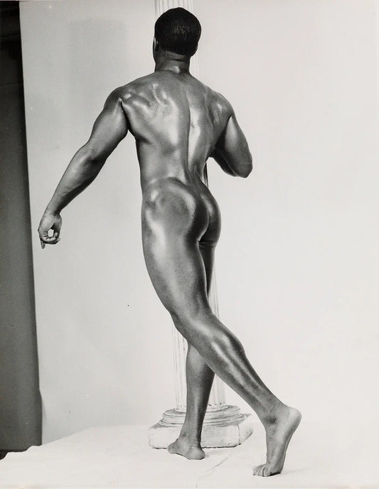 {{ product_title }} Fine Art Print | {{ product_vendor }} Jakero77 Bruce Bellas of LA Nude Black Male Butt Gay Interest - 17" x 22" Fine Art Print - 2004 Art Print  Jakero77