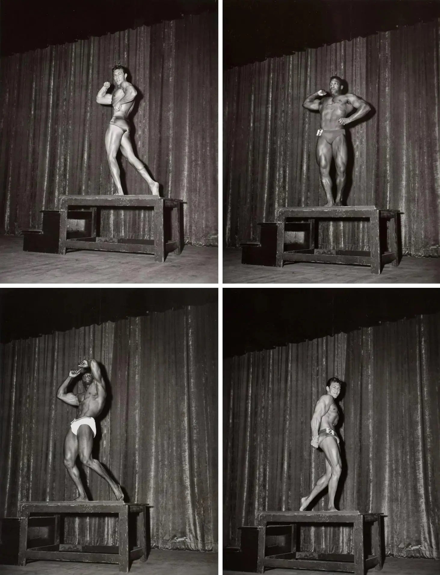 {{ product_title }} Fine Art Print | {{ product_vendor }} Jakero77 Bruce of LA 1960s Bodybuilder Competition Podium Poses - 17" x 22" Fine Art Print - 1838 Art Print  Jakero77