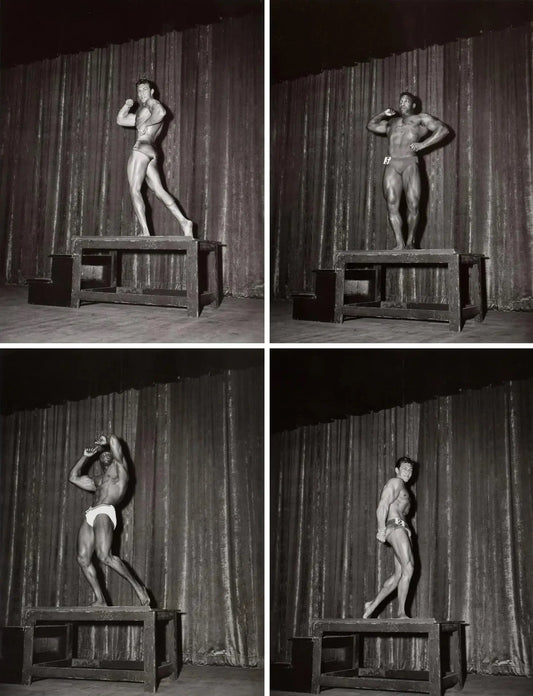 {{ product_title }} Fine Art Print | {{ product_vendor }} Jakero77 Bruce of LA 1960s Bodybuilder Competition Podium Poses - 17" x 22" Fine Art Print - 1838 Art Print  Jakero77