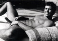 {{ product_title }} Fine Art Print | {{ product_vendor }} Jakero77 Bruce of LA 1960s Drew Burton Laying Nude with Erection Hard Cock Homoerotic Vintage Gay Interest - 17" x 22" Fine Art Print - 2248 Art Print  Jakero77