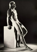 {{ product_title }} Fine Art Print | {{ product_vendor }} Jakero77 Bruce of LA 1960s Nude Male Standing Leaning Back Gay - 17" x 22" Fine Art Print - 1772 Art Print  Jakero77