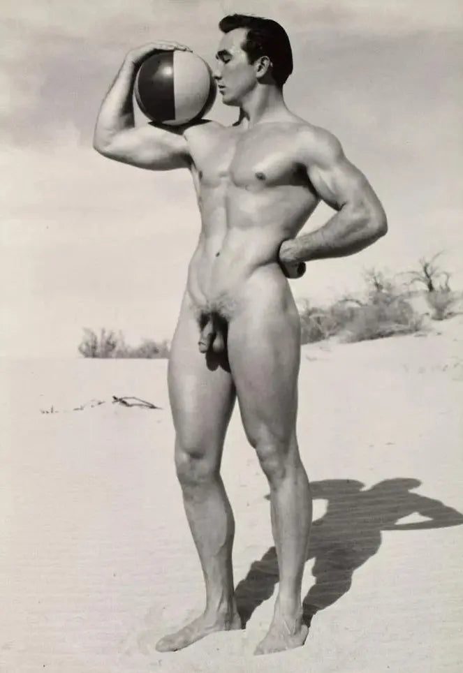 {{ product_title }} Fine Art Print | {{ product_vendor }} Jakero77 Bruce of LA Desert Vintage Nude John Weidemann Gay Interest - 17" x 22" Art Print - 1719 Art Print  Jakero77