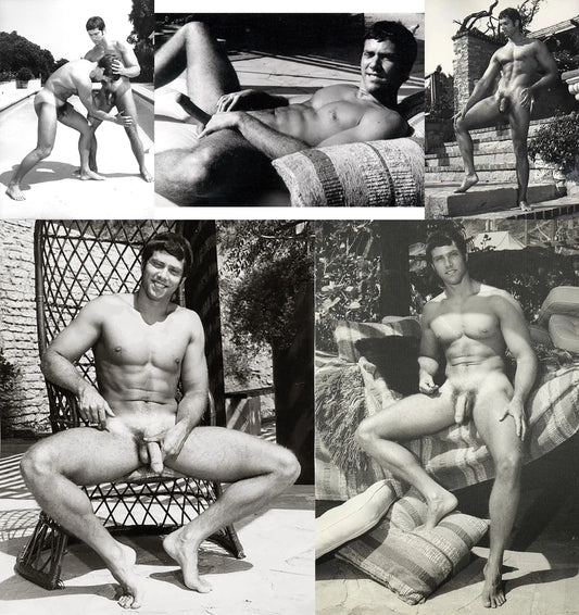 {{ product_title }} Fine Art Print | {{ product_vendor }} Jakero77 Bruce of LA Drew Burton & Paul Strand Nude Wrestling Beefcake Collage Homoerotic Vintage Gay Interest - 17" x 22" Fine Art Print - 2245 Art Print  Jakero77