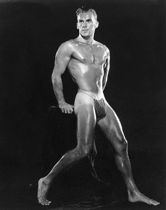 {{ product_title }} Fine Art Print | {{ product_vendor }} Jakero77 Bruce of LA - John Krivos Nude Male Physique Pose Gay Interest - 17" x 22" Fine Art Print Art Print  Jakero77