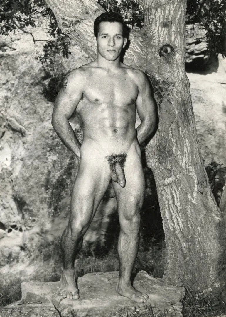 {{ product_title }} Fine Art Print | {{ product_vendor }} Jakero77 Bruce of LA - John Manning Nude Vintage Gay Interest (1960s) - 17" x 22" Fine Art Print Art Print  Jakero77