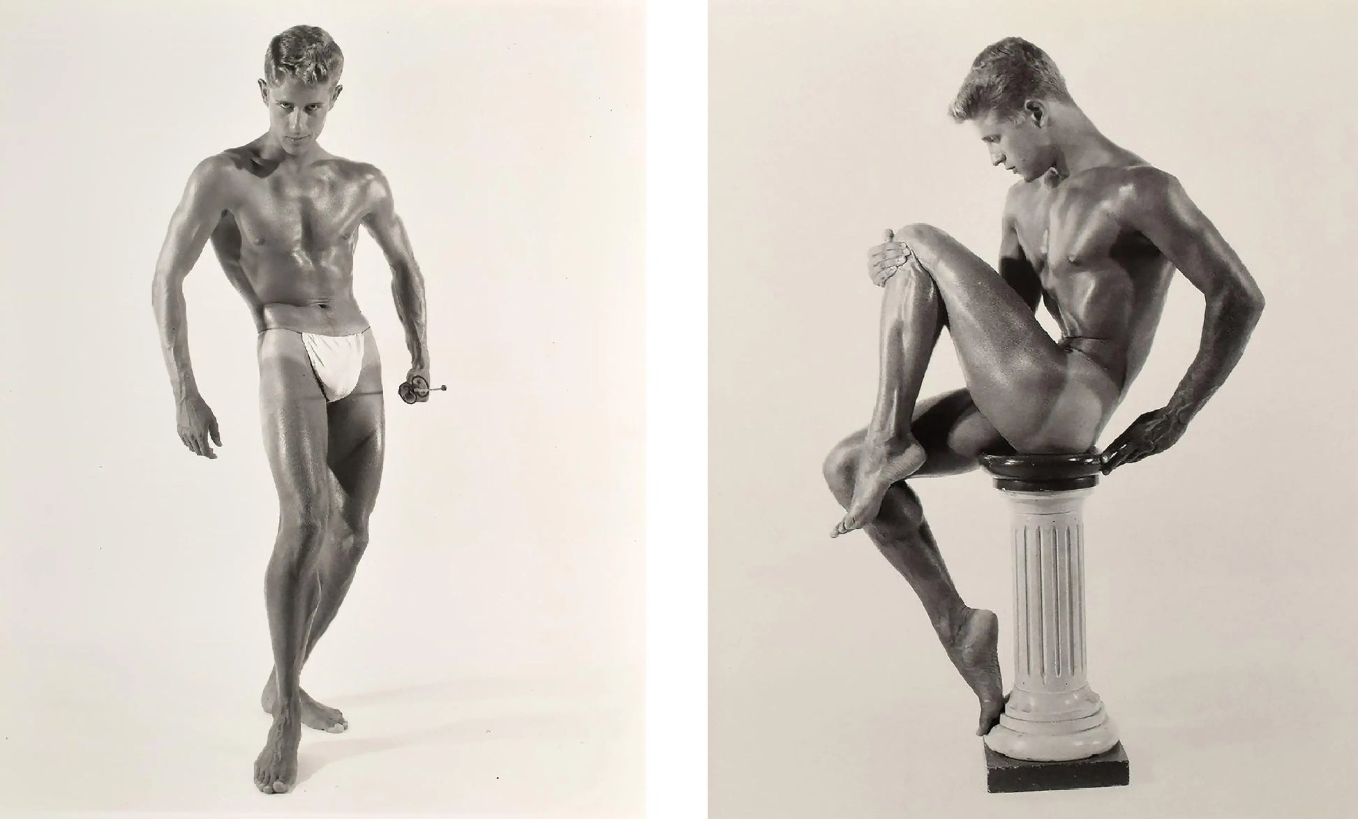 {{ product_title }} Fine Art Print | {{ product_vendor }} Jakero77 Bruce of LA - Mark Nixon Nude Blonde Artistic Gay Interest - 17"x22" Fine Art Print Art Print  Jakero77