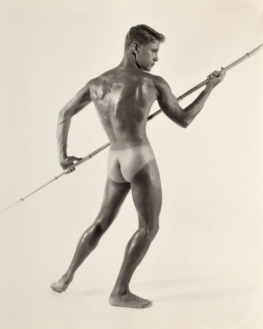 {{ product_title }} Fine Art Print | {{ product_vendor }} Jakero77 Bruce of LA - Mark Nixon Nude Butt Tan Lines Vintage Gay - 17"x22" Fine Art Print Art Print  Jakero77