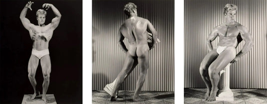 {{ product_title }} Fine Art Print | {{ product_vendor }} Jakero77 Bruce of LA Muscle Blonde Male Bodybuilder Butt Vintage Gay Interest - 17"x22" Fine Art Print - 1961 Art Print  Jakero77