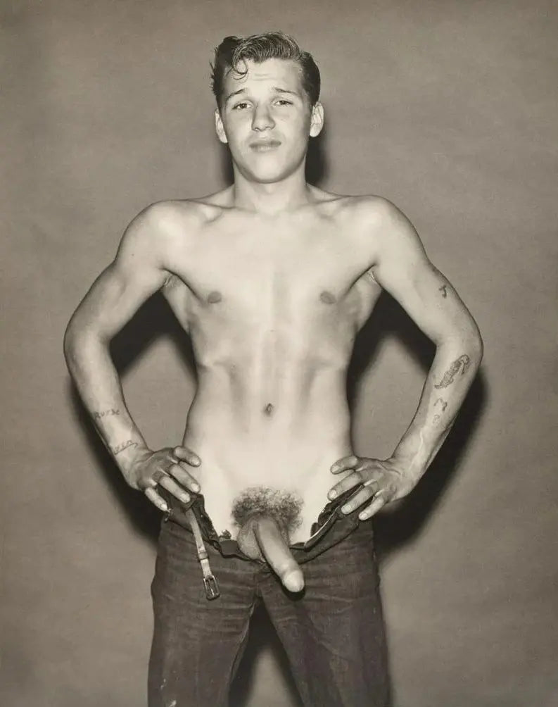 {{ product_title }} Fine Art Print | {{ product_vendor }} Jakero77 Bruce of LA Nude Jim Manning Young Hard-on 1960s Homoerotic Vintage Gay Interest - 17"x22" Fine Art Print - 1982 Art Print  Jakero77