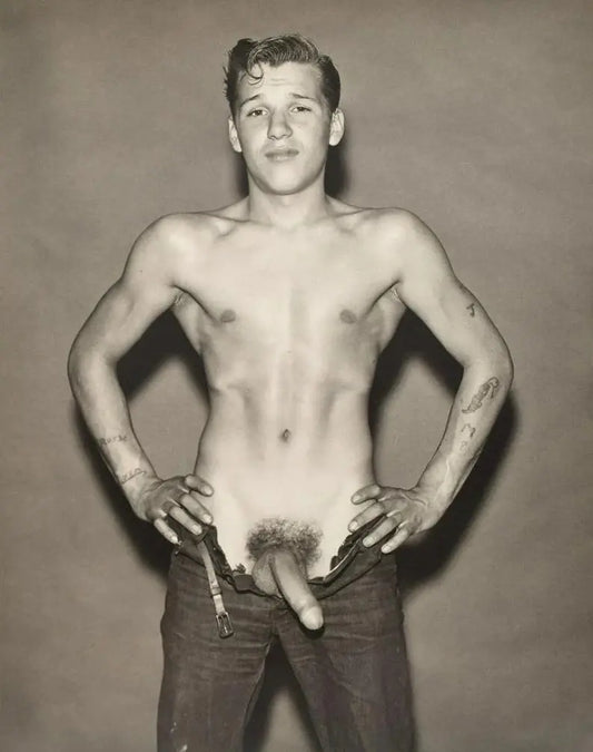{{ product_title }} Fine Art Print | {{ product_vendor }} Jakero77 Bruce of LA Nude Jim Manning Young Hard-on 1960s Homoerotic Vintage Gay Interest - 17"x22" Fine Art Print - 1982 Art Print  Jakero77