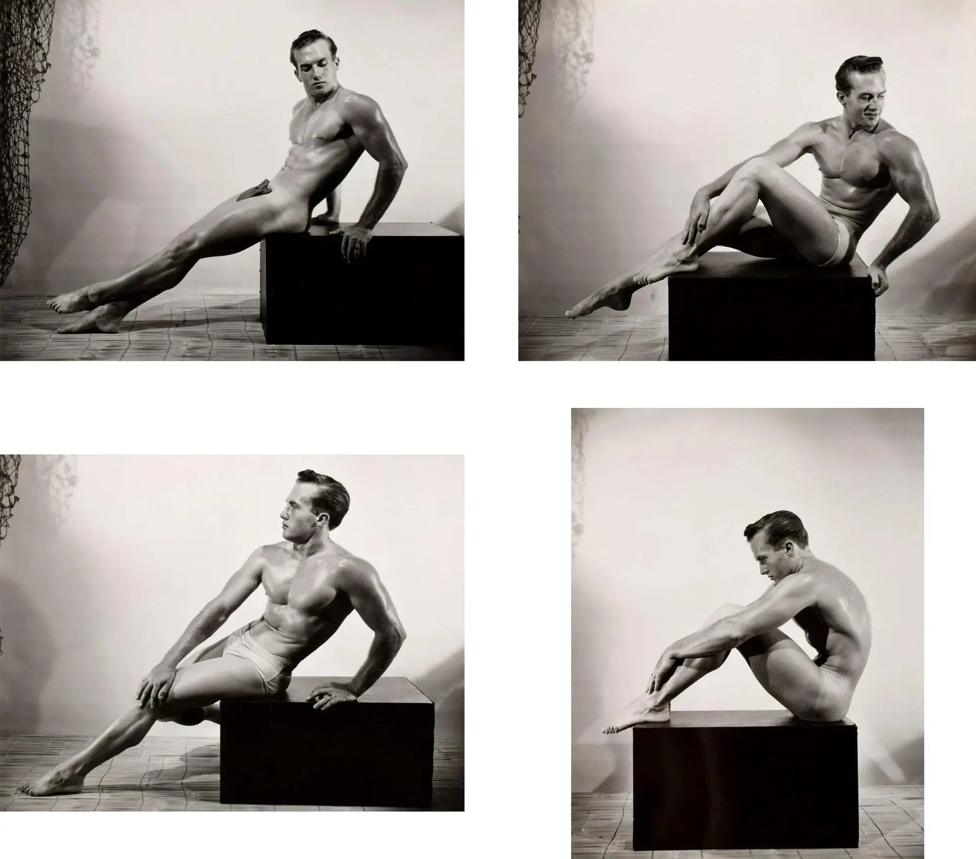 {{ product_title }} Fine Art Print | {{ product_vendor }} Jakero77 Bruce of LA Nude Male Artistic Poses Gay Interest - 17"x22" Fine Art Print - 1955 Art Print  Jakero77