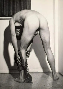 {{ product_title }} Fine Art Print | {{ product_vendor }} Jakero77 Bruce of LA Nude Male Bent Over Butt Toweling Off Gay - 17" x 22" Fine Art Print -1744 Art Print  Jakero77