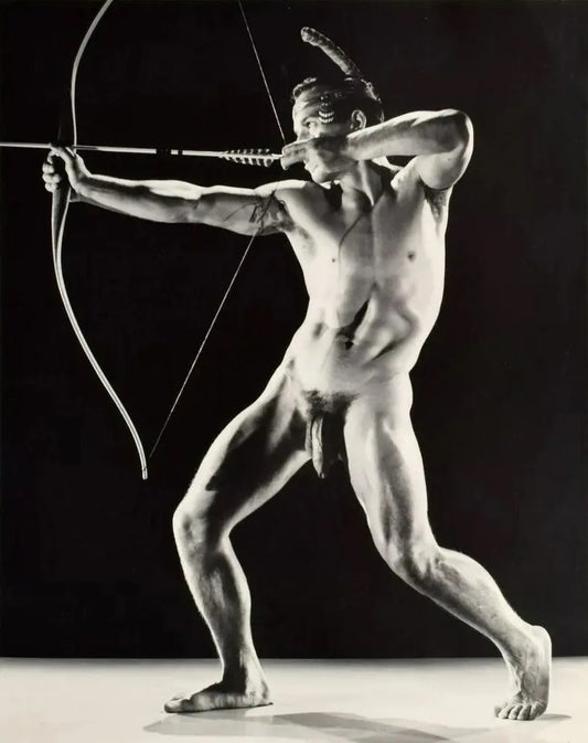 {{ product_title }} Fine Art Print | {{ product_vendor }} Jakero77 Bruce of LA Nude Male Bow and Arrow Vintage Gay Interest - 17"x22" Fine Art Print - 1818 Art Print  Jakero77