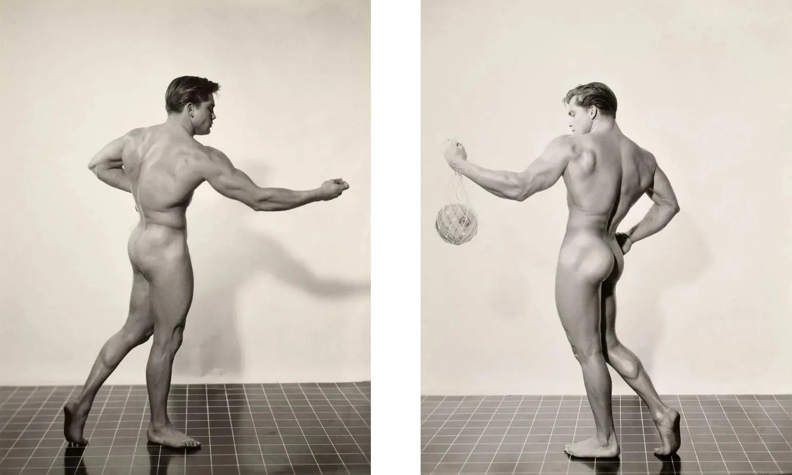 {{ product_title }} Fine Art Print | {{ product_vendor }} Jakero77 Bruce of LA Nude Male Butt Artsy Posing Homoerotic Vintage Gay Interest - 17"x22" Fine Art Print - 1965 Art Print  Jakero77