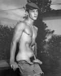 {{ product_title }} Fine Art Print | {{ product_vendor }} Jakero77 Bruce of LA - Nude Male Cock Erection Outside Homoerotic 1960s Gay Interest - 17"x22" Fine Art Print Art Print  Jakero77
