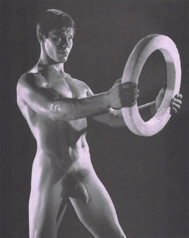 {{ product_title }} Fine Art Print | {{ product_vendor }} Jakero77 Bruce of LA - Nude Male Cock Ring Artistic Gay Interest 1960s - 17" x 22" Fine Art Print Art Print  Jakero77