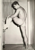 {{ product_title }} Fine Art Print | {{ product_vendor }} Jakero77 Bruce of LA Nude Male Toweling Off Butt Homoerotic Gay - 17" x 22" Fine Art Print - 1714 Art Print  Jakero77