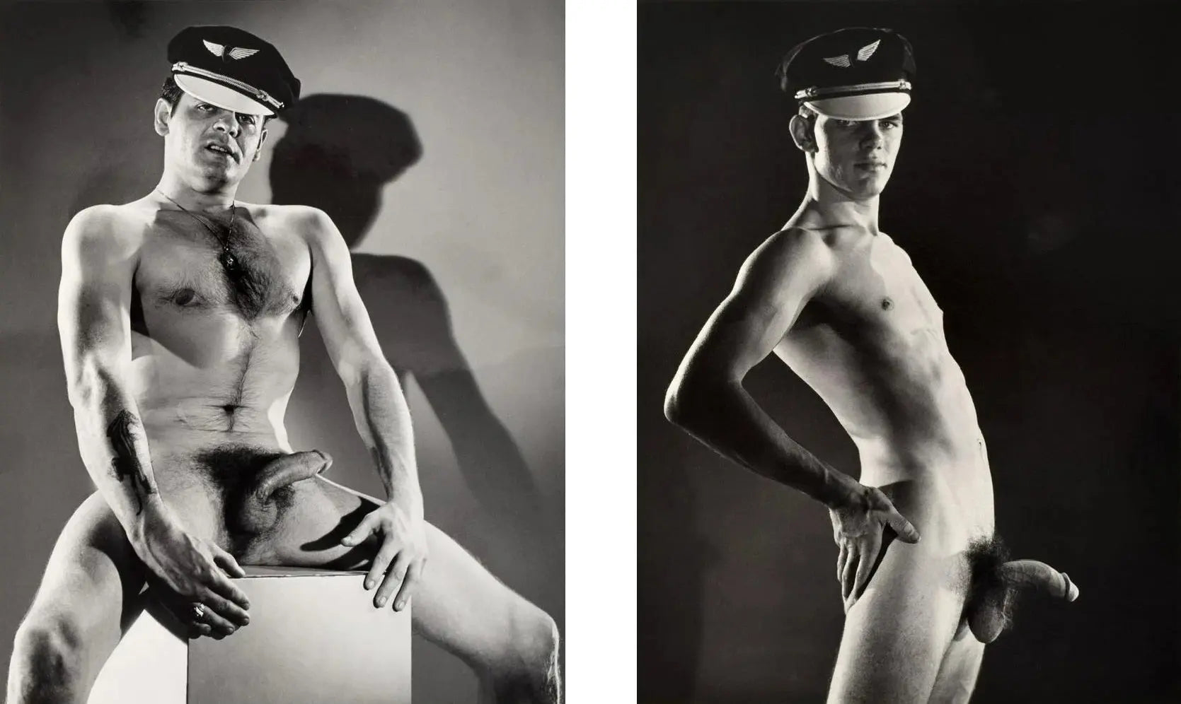{{ product_title }} Fine Art Print | {{ product_vendor }} Jakero77 Bruce of LA Nude Officer Hard-on 1960s Homoerotic Vintage Gay Interest - 17"x22" Fine Art Print - 1981 Art Print  Jakero77