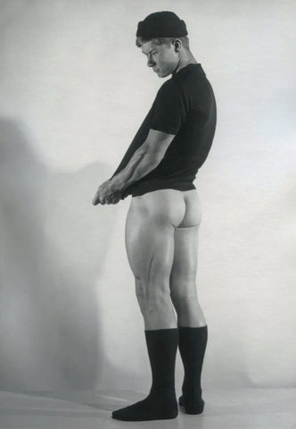 {{ product_title }} Fine Art Print | {{ product_vendor }} Jakero77 Bruce of LA - Scotty Cunningham Nude Butt 1960s Gay Interest - 17"x22" Art Print Art Print  Jakero77