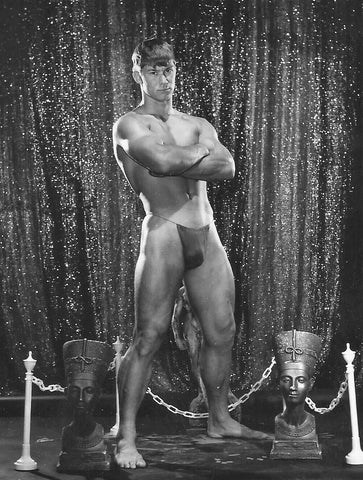 {{ product_title }} Fine Art Print | {{ product_vendor }} Jakero77 Bruce of LA - Scotty Cunningham Nude Loin Cloth Gay 1966 - 17" x 22" Art Print Art Print  Jakero77