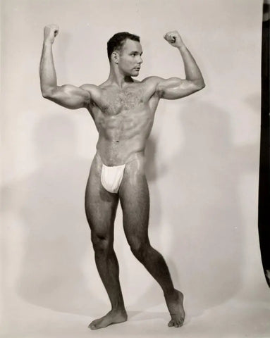 {{ product_title }} Fine Art Print | {{ product_vendor }} Jakero77 Bruce of LA Vintage Art Ullrich Nude Flexing Muscles Gay Interest - 17"x22" Print Art Print  Jakero77