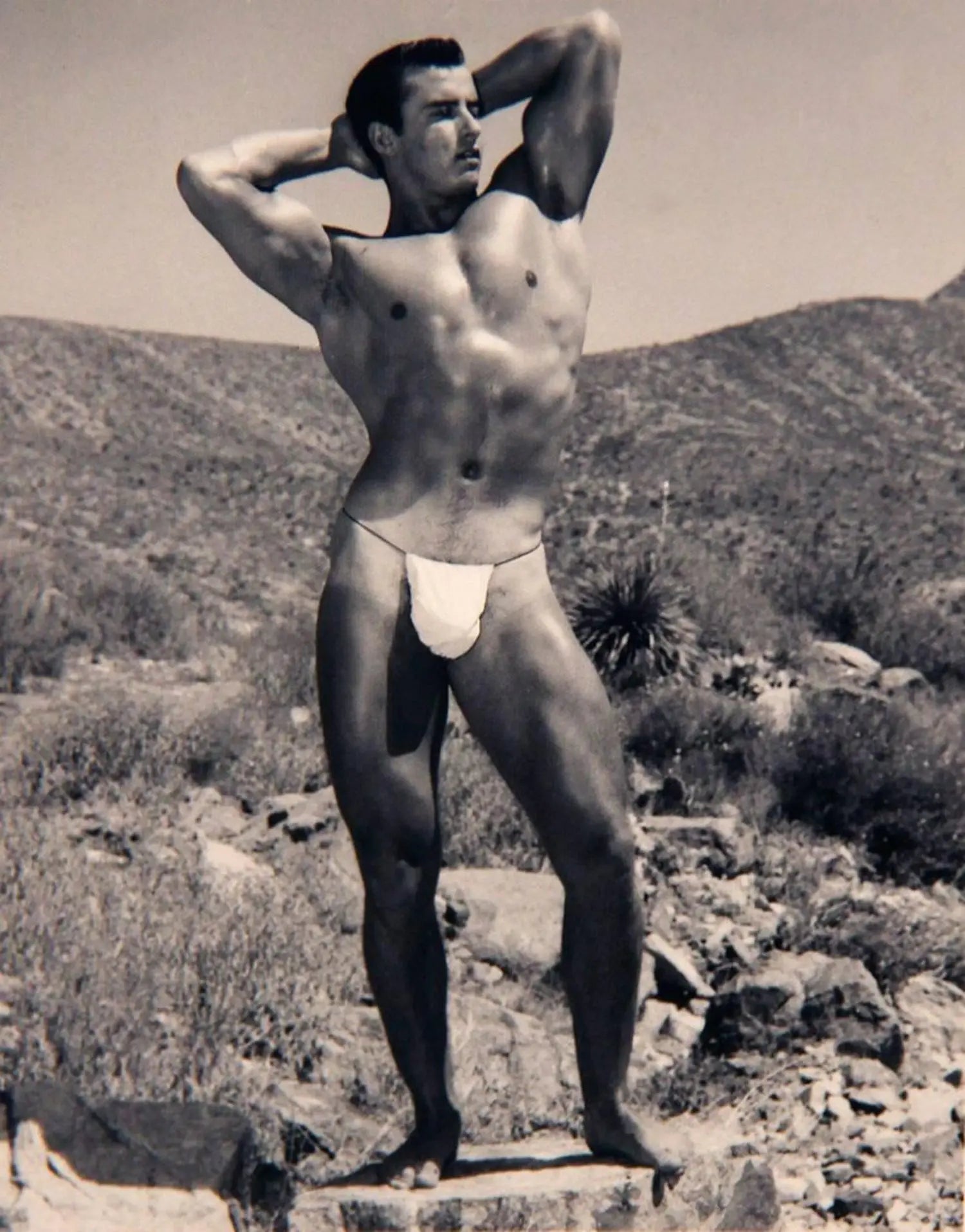 {{ product_title }} Fine Art Print | {{ product_vendor }} Jakero77 Bruce of LA Vintage Bodybuilder Outside John Knight Gay - 17"x22" Fine Art Print - 2016 Art Print  Jakero77