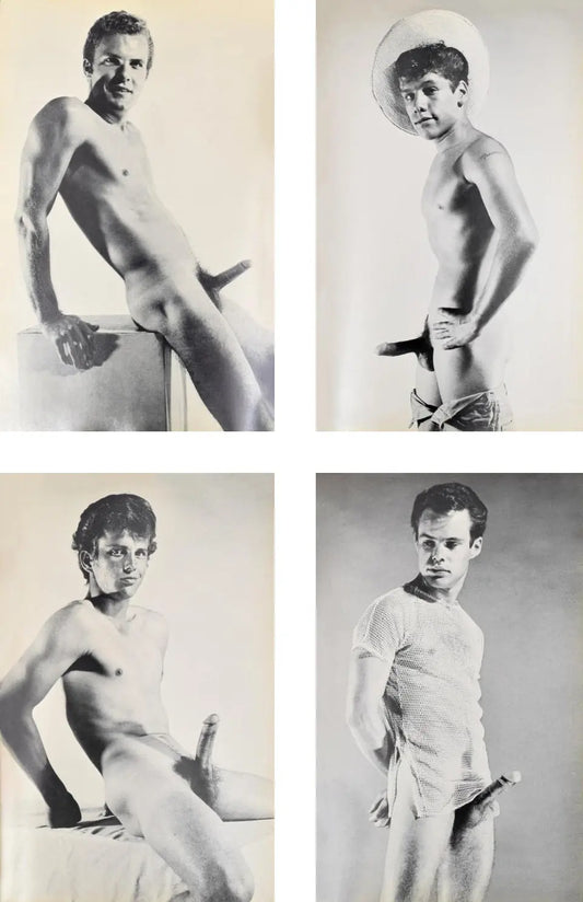 {{ product_title }} Fine Art Print | {{ product_vendor }} Jakero77 Bruce of LA Vintage Gay 1960s THE ERECTION COLLECTION Volume #2 Nude Male Models Tom Wayne, Danny Boettcher, Glen Mills, Jim Guissi Homoerotic Gay Interest - 17"x22" Fine Art Print - 2106 Art Print  Jakero77