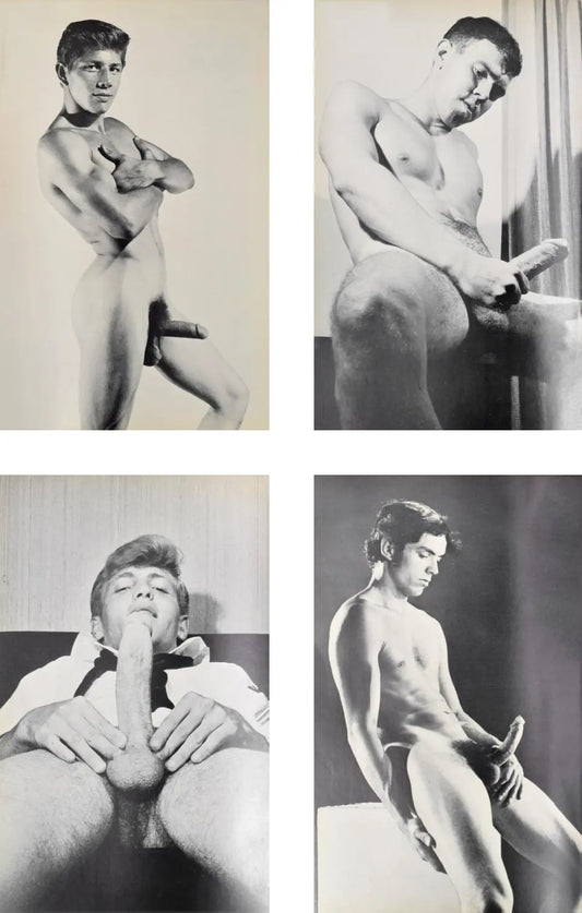 {{ product_title }} Fine Art Print | {{ product_vendor }} Jakero77 Bruce of LA Vintage Gay 1960s THE ERECTION COLLECTION Volume #3 Nude Male Models Tony Evans, George Bryant, Eugene McGlothean, Steve Spurgeon Homoerotic Gay Interest - 17"x22" Fine Art Print - 2107 Art Print  Jakero77