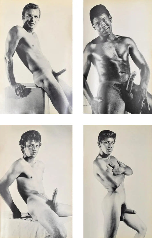 {{ product_title }} Fine Art Print | {{ product_vendor }} Jakero77 Bruce of LA Vintage Gay 1960s THE ERECTION COLLECTION Volume #4 Nude Male Models Tom Wayne, Jerome Bruns, Glen Mills, Tony Evans Homoerotic Gay Interest - 17"x22" Fine Art Print - 2108 Art Print  Jakero77