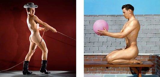 {{ product_title }} Fine Art Print | {{ product_vendor }} Jakero77 Bruce of LA Vintage Gay Cowboy Butt Artistic Pose 1960s -17"x 22" Fine Art Print - 2135 Art Print  Jakero77