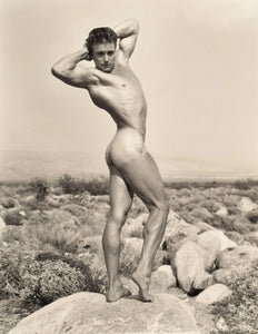 {{ product_title }} Fine Art Print | {{ product_vendor }} Jakero77 Bruce of LA Vintage Gay Interest Nude Male Outside Posed - 17" x 22" Art Print - 2005 Art Print  Jakero77
