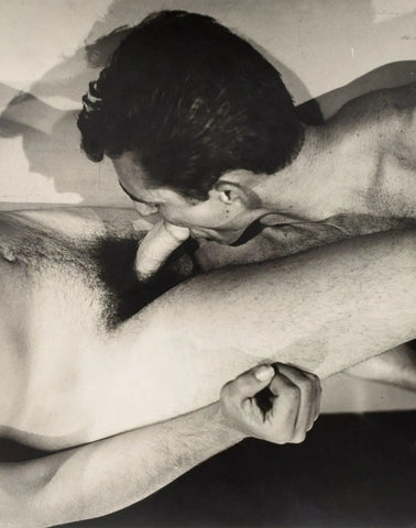 {{ product_title }} Fine Art Print | {{ product_vendor }} Jakero77 Bruce of LA Vintage Homoerotic Gay Interest Gay Blowjob Artistic Fellatio - 17" x 22" Art Print - 2067 Art Print  Jakero77