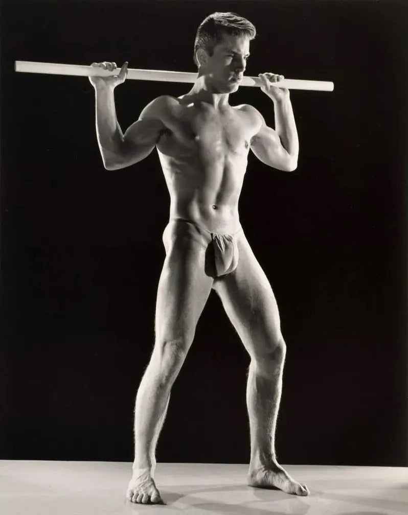 {{ product_title }} Fine Art Print | {{ product_vendor }} Jakero77 Bruce of LA Vintage Joe Dallesandro Loin Cloth Gay Interest - 17" x 22" Art Print - 1835 Art Print  Jakero77