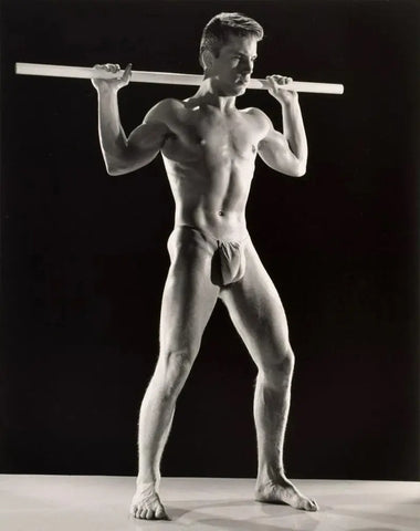 {{ product_title }} Fine Art Print | {{ product_vendor }} Jakero77 Bruce of LA Vintage Joe Dallesandro Loin Cloth Gay Interest - 17" x 22" Art Print - 1835 Art Print  Jakero77
