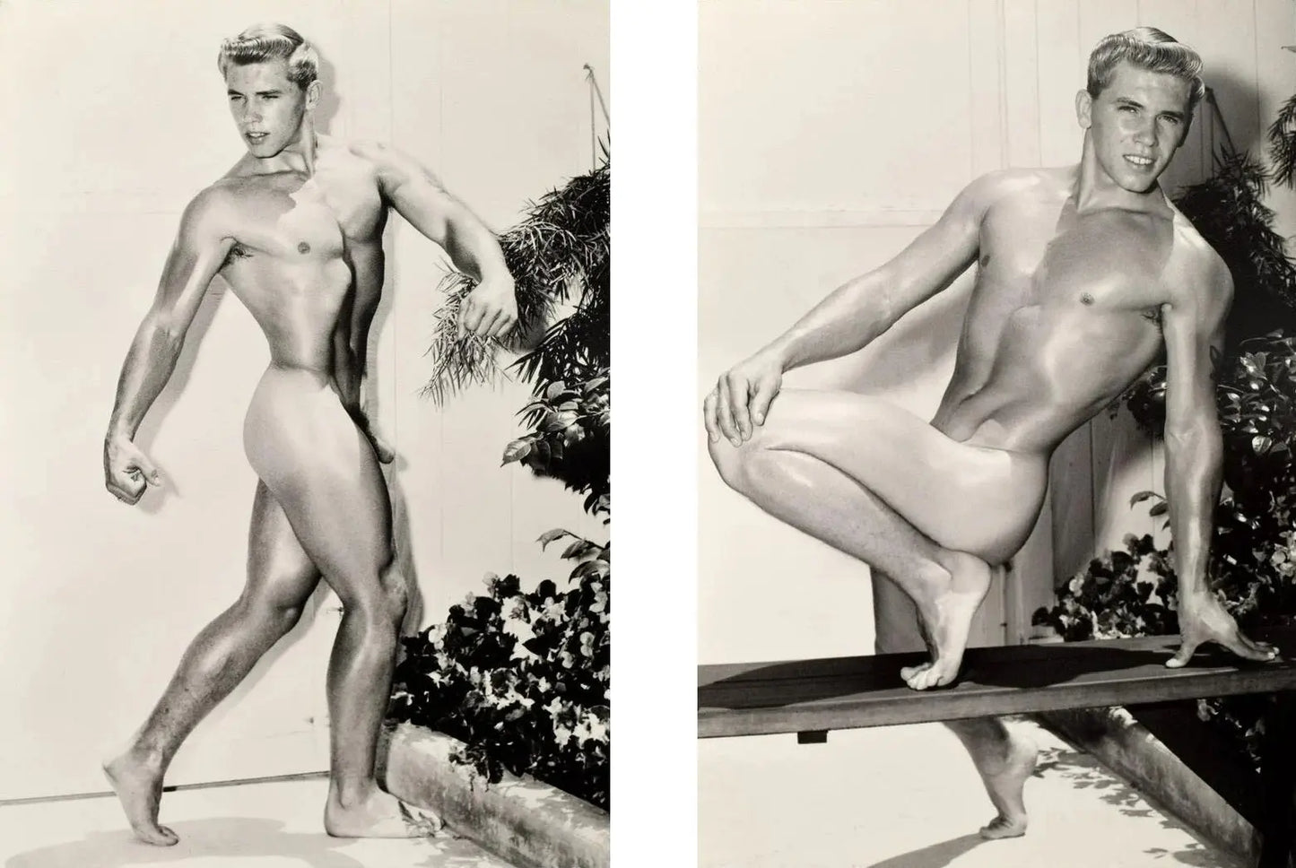 {{ product_title }} Fine Art Print | {{ product_vendor }} Jakero77 Bruce of LA Vintage Nude Blonde Fit Male Gay Interest - 17" x 22" Fine Art Print - 1889 Art Print  Jakero77