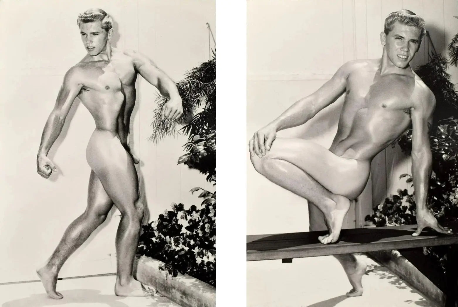 {{ product_title }} Fine Art Print | {{ product_vendor }} Jakero77 Bruce of LA Vintage Nude Blonde Fit Male Gay Interest - 17" x 22" Fine Art Print - 1889 Art Print  Jakero77