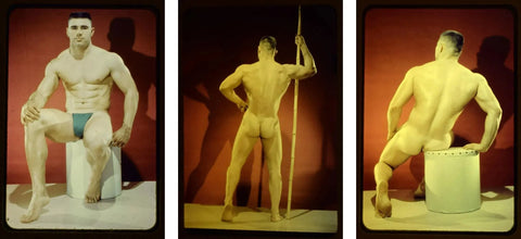 {{ product_title }} Fine Art Print | {{ product_vendor }} Jakero77 Bruce of LA Vintage Nude Butt Male Gay Interest - 17"x22" Fine Art Print - 1950 Art Print  Jakero77