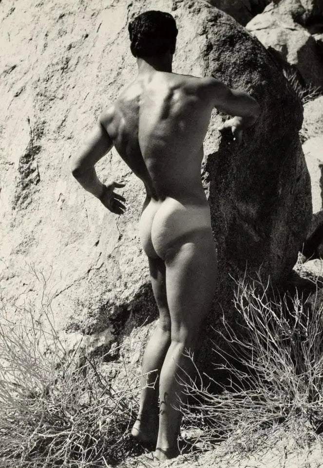 {{ product_title }} Fine Art Print | {{ product_vendor }} Jakero77 Bruce of LA Vintage Nude Male Butt Tan Lines Homoerotic - 17"x22" Fine Art Print - 1739 Art Print  Jakero77