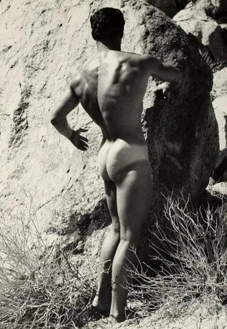 {{ product_title }} Fine Art Print | {{ product_vendor }} Jakero77 Bruce of LA Vintage Nude Male Butt Tan Lines Homoerotic - 17"x22" Fine Art Print - 1739 Art Print  Jakero77