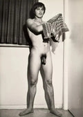 {{ product_title }} Fine Art Print | {{ product_vendor }} Jakero77 Bruce of LA Vintage Nude Male Towel After Shower Gay - 17" x 22" Fine Art Print - 1755 Art Print  Jakero77