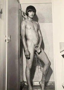 {{ product_title }} Fine Art Print | {{ product_vendor }} Jakero77 Bruce of LA Vintage Nude Male in Shower Soapy Gay Interest - 17" x 22" Art Print - 1750 Art Print  Jakero77