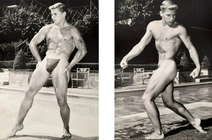 {{ product_title }} Fine Art Print | {{ product_vendor }} Jakero77 Bruce of Los Angeles - David Zurborg Nude Blonde Male Tattoo Homoerotic 1960s - 17"x22" Fine Art Print Art Print  Jakero77