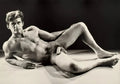 {{ product_title }} Fine Art Print | {{ product_vendor }} Jakero77 Bruce of Los Angeles Handsome Nude Male Seduction Pose Gay - 17" x 22" Art Print - 1857 Art Print  Jakero77