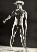 {{ product_title }} Fine Art Print | {{ product_vendor }} Jakero77 Bruce of Los Angeles Nude Cowboy with Rope Homoerotic - 17" x 22" Fine Art Print - 1764 Art Print  Jakero77
