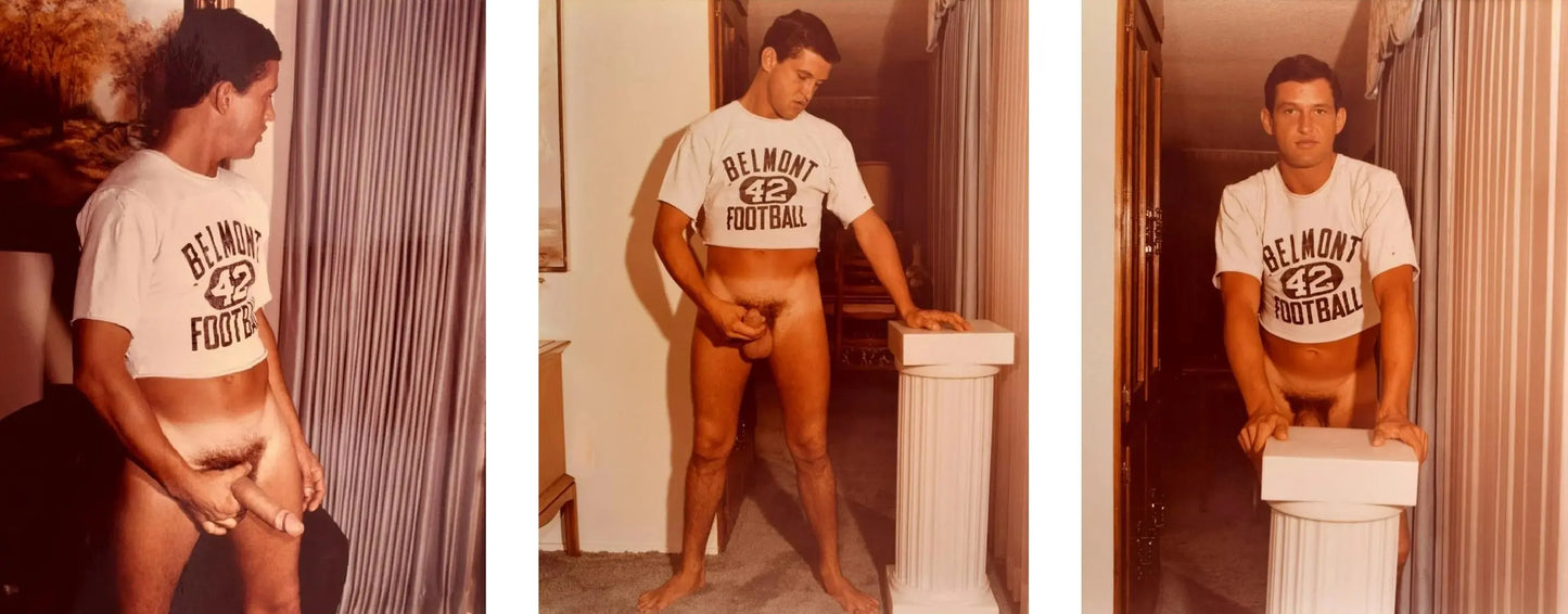 {{ product_title }} Fine Art Print | {{ product_vendor }} Jakero77 Bruce of Los Angeles Nude Football Jock Erection 1960s Homoerotic Vintage Gay Interest - 17"x22" Fine Art Print - 1971 Art Print  Jakero77