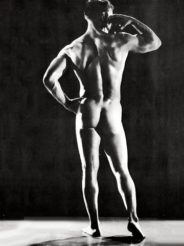 {{ product_title }} Fine Art Print | {{ product_vendor }} Jakero77 Bruce of Los Angeles Nude Frank Nisi Butt Shadows Gay - 17" x 22" Fine Art Print - 2269 Art Print  Jakero77