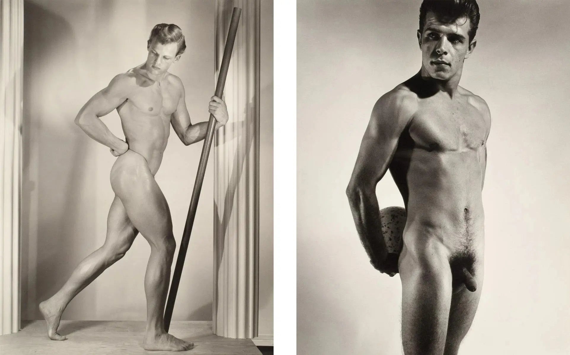 {{ product_title }} Fine Art Print | {{ product_vendor }} Jakero77 Bruce of Los Angeles Nude Guys Artistic Poses 1960s Homoerotic Vintage Gay Interest - 17"x22" Fine Art Print - 1998 Art Print  Jakero77
