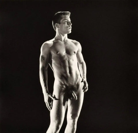 {{ product_title }} Fine Art Print | {{ product_vendor }} Jakero77 Bruce of Los Angeles Nude Joe Dallesandro Aroused Cock Rare 1960s Homoerotic Vintage Gay Interest - 17"x22" Fine Art Print - 1996 Art Print  Jakero77