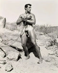 {{ product_title }} Fine Art Print | {{ product_vendor }} Jakero77 Bruce of Los Angeles Nude John Weidemann in Chains Desert Homoerotic - 17" x 22" Art Print - 1810 Art Print  Jakero77